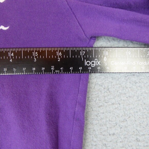 Champion Shirt Adult Small Purple Long Sleeve Triple Script Embroidered Heritage - Picture 4 of 8